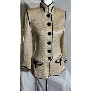 St John Evening Gold Sequin Jacket Sz. 2 (As- is)